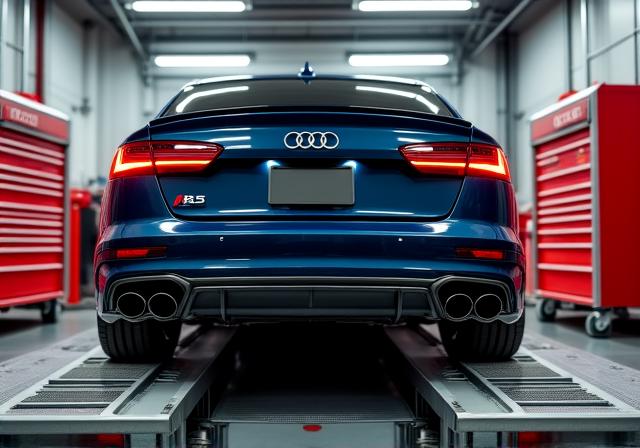 Audi RS6 em banco de ensaio