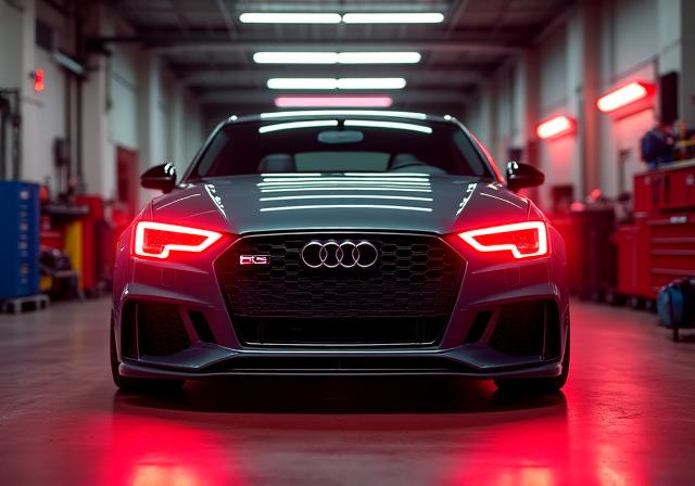 Audi RS3 com Stage 2 e Escape Customizado