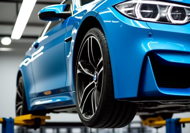 BMW M4 com ajuste de suspensão racing