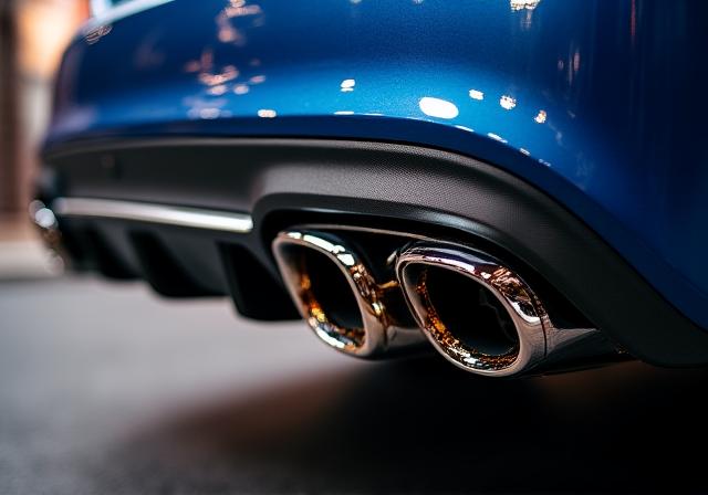 Mercedes AMG com escape desportivo